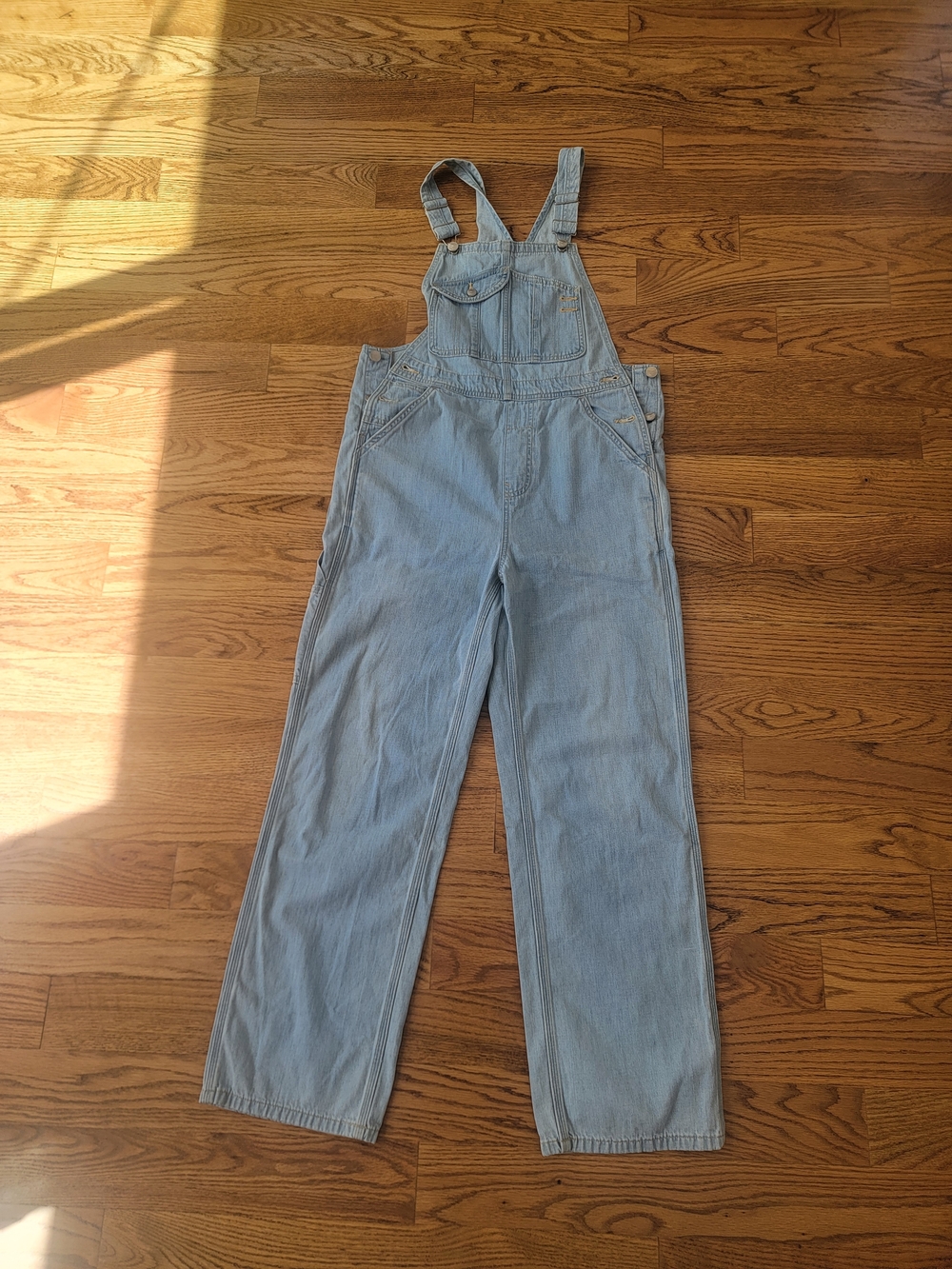 Outerknown Brand Fair Trade Certified Light Blue Women's Denim Overalls